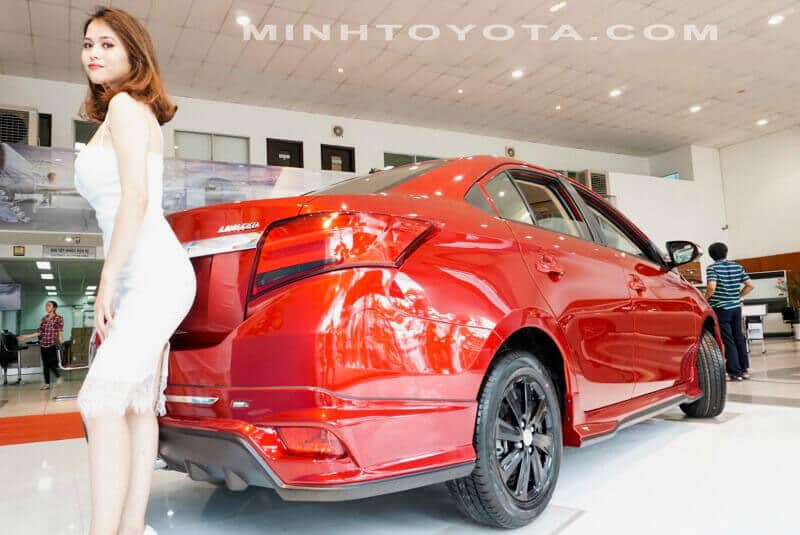Toyota Vios 2018 màu đỏ là phiên bản đặc biệt tại Toyota Tân Cảng