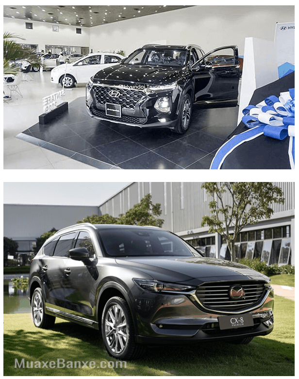 so sanh mazda cx8 va santafe 2020 muaxegiare com 6 - So sánh Mazda CX-8 2021 và Santafe 2021 - Muaxegiatot.vn