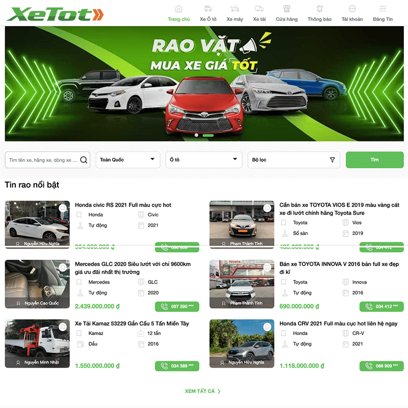 xetot 2021 08 09 06 40 40 1 - Top 10 trang web mua bán xe ô tô cũ uy tín và hiệu quả - Muaxegiatot.vn