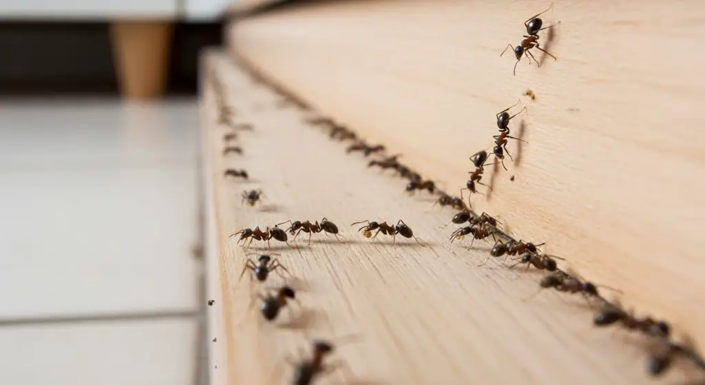 Ants on the baseboard, take a pinch of this from the kitchen and sweep them all away